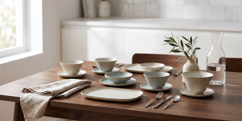 Tokyo Design Studio Serie Minto Green and Umizuna Beige