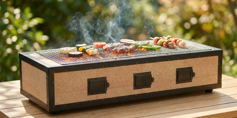 Konro Grill with Binchotan coal of Tokyo Design Studio