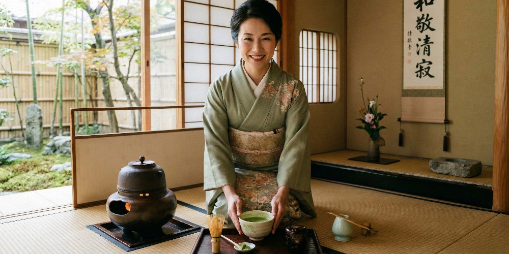 person photographs tableware with food