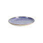 Preview: Teller Seigaiha Blau/Braun, Porzellan, Ø 21,5 cm, Art.-Nr. 14209
