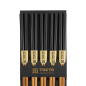 Preview: TDS, Chopstick Set, Bamboo Black, 5 pair, Item No. 14461