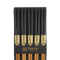 Preview: TDS, Chopstick Set, Bamboo Black, 5 pair, Item No. 14461