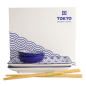 Preview: Sushi Set Nippon Blue, White, 6pcs, Porcelain