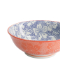 Preview: TDS, Tayo Bowl, Mixed Bowls Sakura, Blue/Red, Ø 19.7 x 7 cm, 1000ml - Item No. 15467