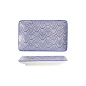 Preview: Sushi Plate Nippon Blue Waves, White, Porcelain, 21 &times; 13.5 cm