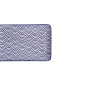Preview: Sushi Plate Nippon Blue Waves, White, Porcelain, 21 × 13.5 cm, Item No. 15607