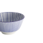 Preview: Rice Bowl Nippon Blue Lines, Porcelain, 300 ml, Item No. 16003