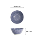 Preview: Tayo Bowl Nippon Blue Waves, Porcelain, 500 ml, Item No. 16006