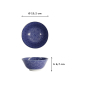 Preview: Tayo Bowl Nippon Blue Dots, Porcelain, 500 ml, Item No. 16007