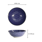 Preview: Ramenschale Soba Nippon Blue Dots, Porzellan, 1 L, Art.-Nr. 16013
