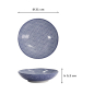 Preview: Pasta Plate Nippon Blue Dots, Porcelain, Ø 21 cm, Item No. 16028