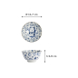 Preview: Schale Kawaii Lucky Cat Neko Blau, Porzellan, 300 ml, Art.-Nr. 16121