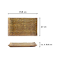 Preview: Sushi-Platte Mino Craft Braun, Porzellan, 23,8 × 15 cm, Art.-Nr. 16308