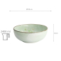 Preview: TDS, Bowl, Green Cosmos, Ø 25x8cm 2500ml, Item No. 16505