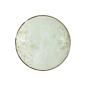 Preview: Plate Green Cosmos, Stoneware, Ø 22.7 cm, Item No. 16509