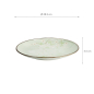 Preview: TDS, Plate, Green Cosmos, Ø 29x3.5cm, Item No. 16510