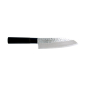 Preview: Santoku Knife (all-purpose knife) Sekiryu, Stainless steel, Hammered finish, blade 16.5 cm, handle in Wood