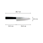 Preview: Santoku Knife (all-purpose knife) Sekiryu, Stainless steel, Hammered finish, blade 16.5 cm, handle in Wood, Item No. 16606