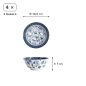 Preview: Schalen-Set Flora Japonica, Porzellan, 500 ml, Art.-Nr. 16705
