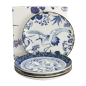 Preview: Plate Set Flora Japonica Blue, White in a gift box, 4pcs, Porcelain, Ø 16 cm, Item No. 16851