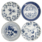 Preview: Teller-Set Flora Japonica Blau/Weiß in Geschenkbox, 4-tlg., Porzellan, Ø 25,7 cm, Art.-Nr. 16853