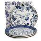 Preview: Teller-Set Flora Japonica Blau/Weiß in Geschenkbox, 4-tlg., Porzellan, Ø 25,7 cm, Art.-Nr. 16853