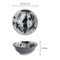 Preview: Ramen Bowl Asakusa Ninja White, Red, Black, Porcelain, Ø 20.5 cm, 1.25 l, Item No. 16858