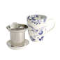 Preview: Mug Flora Japonica Crane Blue in a gift box, Porcelain, 380 ml, Item No. 16978
