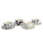 Preview: Cup and Saucer Set Flora Japonica Blue in a gift box, 8pcs, Porcelain, 250 ml, Item No. 16980