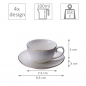 Preview: Nippon White 4 Tassen Set mit Untertassen bei Tokyo Design Studio (Bild 6 von 6)