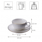 Preview: Nippon White 4 Tassen Set mit Untertassen bei Tokyo Design Studio (Bild 6 von 6)