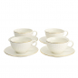 Preview: Nippon White 4 Tassen Set mit Untertassen bei Tokyo Design Studio (Bild 6 von 14)