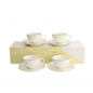 Preview: Nippon White 4 Tassen Set mit Untertassen bei Tokyo Design Studio (Bild 12 von 14)