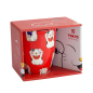 Preview: Tasse Kawaii Lucky Cat Classic Rot in Geschenkbox, Porzellan, 380 ml