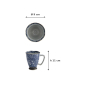 Preview: Tasse Some Botan Blau/Grau, Steinzeug, 400 ml, Art.-Nr. 17720