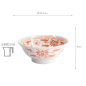 Preview: TDS, Ramen Bowl, Mixed Bowls Beni Ran, Ø 21.5 x 9 cm, Item No. 17747