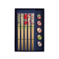 Preview: TDS, Chopstick Set, Floral incl. chopstick rests, 5 pair, 22,5 cm, Item No. 17905