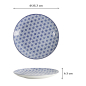 Preview: Plate Nippon Blue Stars, Porcelain, Ø 25.7 cm, Item No. 17957