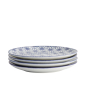 Preview: Plate Set Nippon Blue Blue, White, 4pcs, Porcelain, Ø 25.7 cm, Item No. 17960
