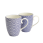 Preview: Mug Set Nippon Blue Blue, White in a gift box, 2pcs, Porcelain, 380 ml, Item No. 17988
