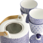 Preview: Tea Set Nippon Blue Blue, White, 5pcs, Porcelain, 180 ml, Item No. 17990
