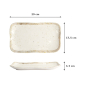 Preview: Serving Platter, Melamine, 29 × 17.5 × 3 cm, Item No. 18227