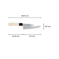 Preview: Deba Knife (fish knife) Sekiryu, Stainless steel, blade 15 cm, handle in Wood, Item No. 18284