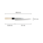 Preview: Sashimi-Messer (Filetiermesser) Sekiryu, Rostfreier Edelstahl, Klinge 21 cm, Griff aus Holz, Art.-Nr. 18285