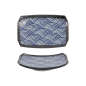Preview: Sushi Plate Aisai Seigaiha Blue, Ceramic, 22 &times; 14.5 &times; 2.3 cm