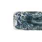 Preview: Serving Platter Japonism Carp Grey, White, Porcelain, 28.5 × 14 × 2.5 cm, Item No. 18746