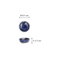Preview: Saucenschale Japonism Lion Blau, Porzellan, Ø 8,7 cm, Art.-Nr. 18753