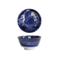 Preview: Reisschale Japonism Lion Blau, Porzellan, 500 ml