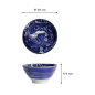Preview: Reisschale Japonism Crane Blau, Porzellan, 1 l, Art.-Nr. 18761