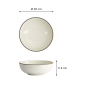 Preview: Rice Bowl Hime Kobiki Light Green, Stoneware, 18 × 6 cm, Item No. 18854